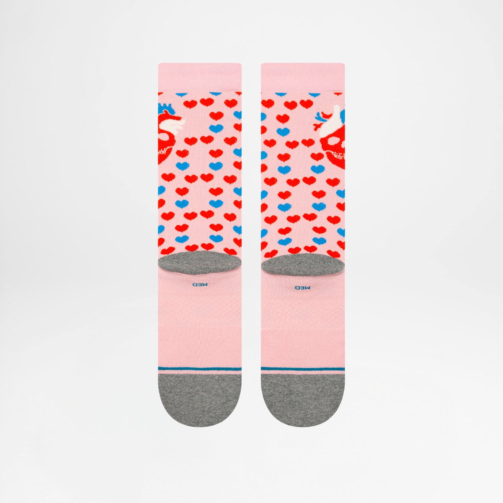 Hearted Crew Pink