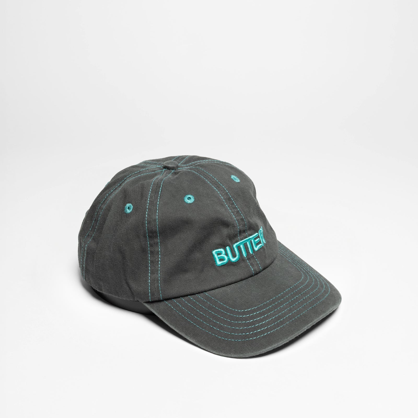 Rounded Logo 6 Panel Cap Black