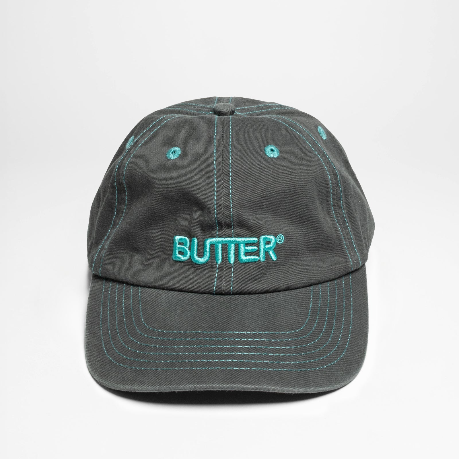 Rounded Logo 6 Panel Cap Black