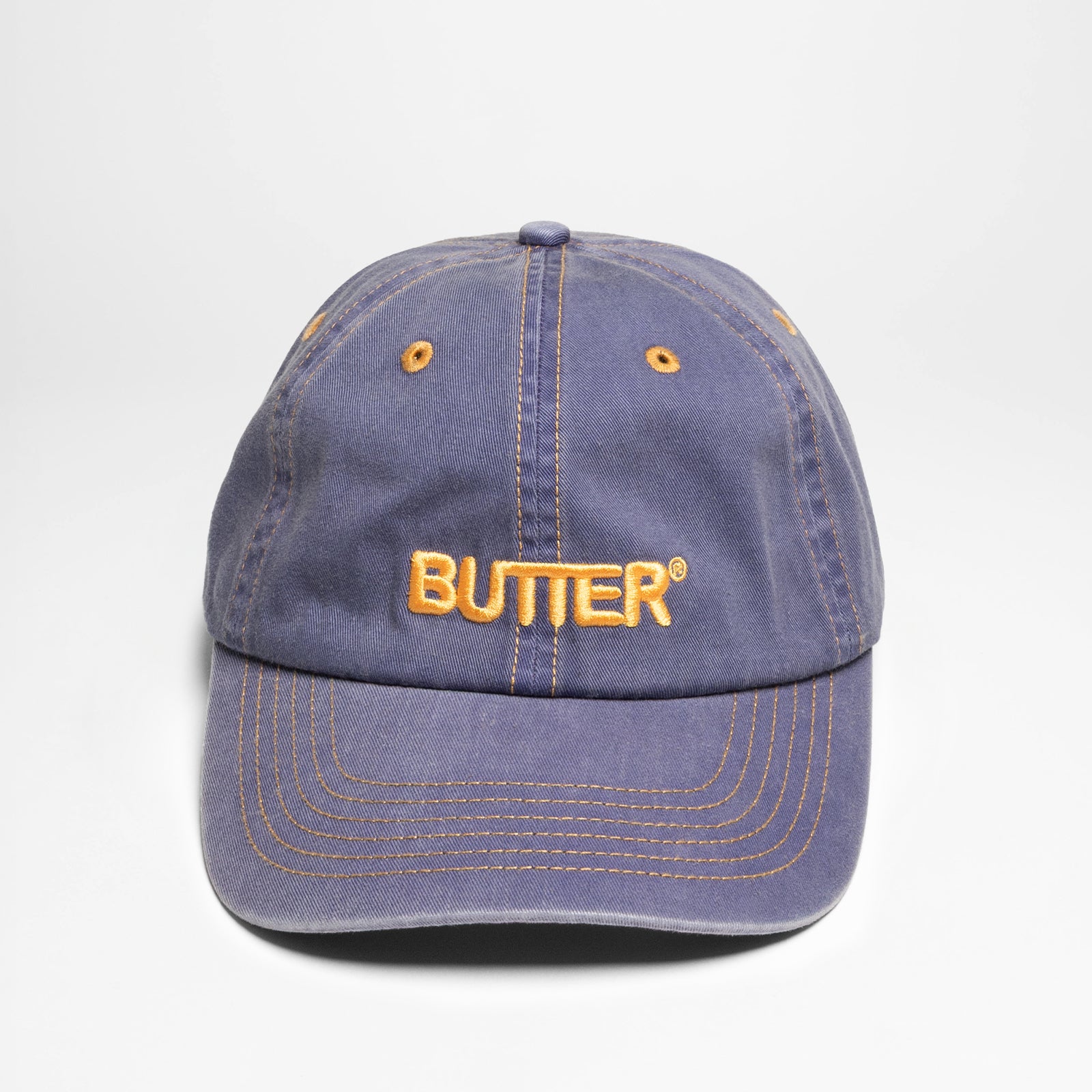 Rounded Logo 6 Panel Cap Purple