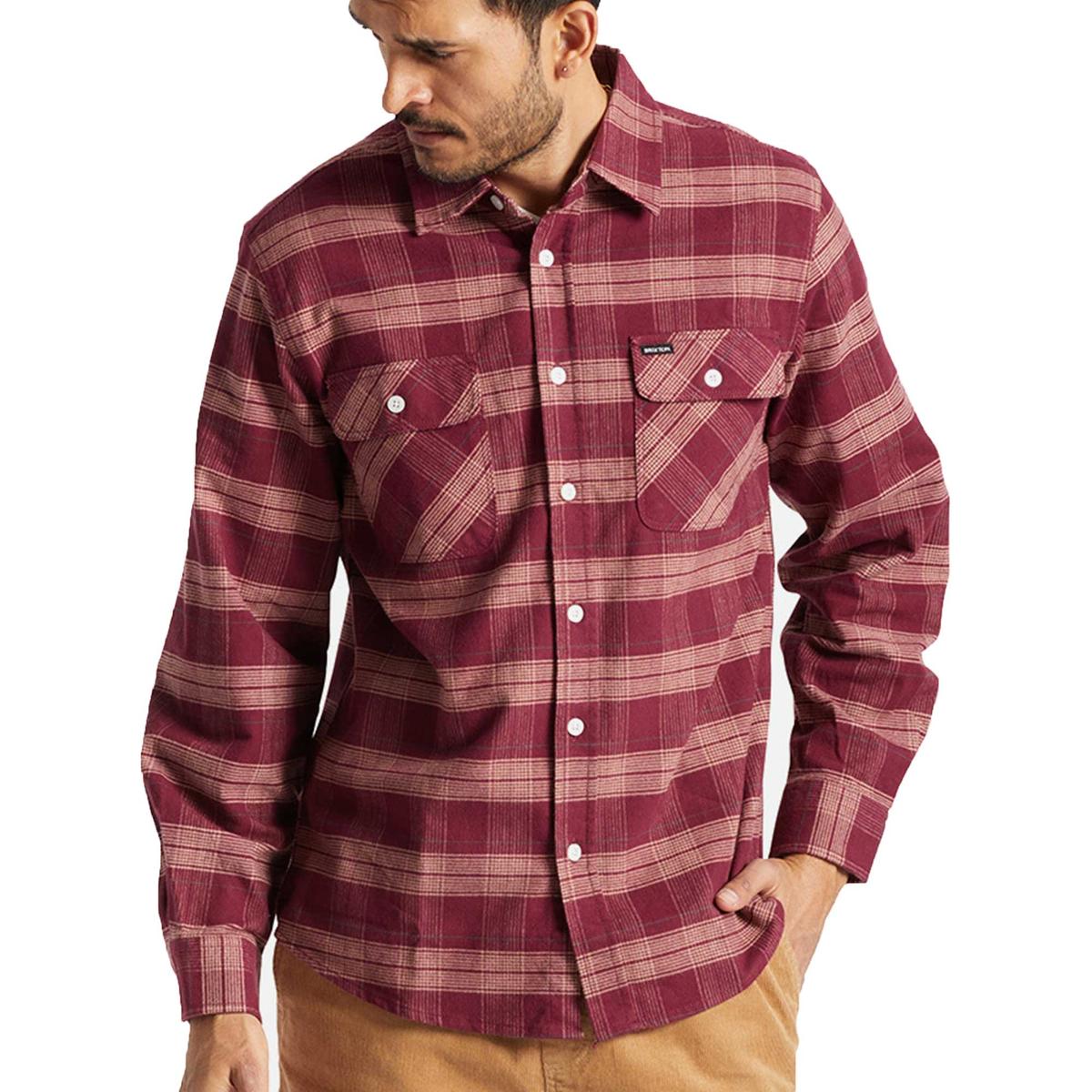 Bowery Stretch Flannel Crimson