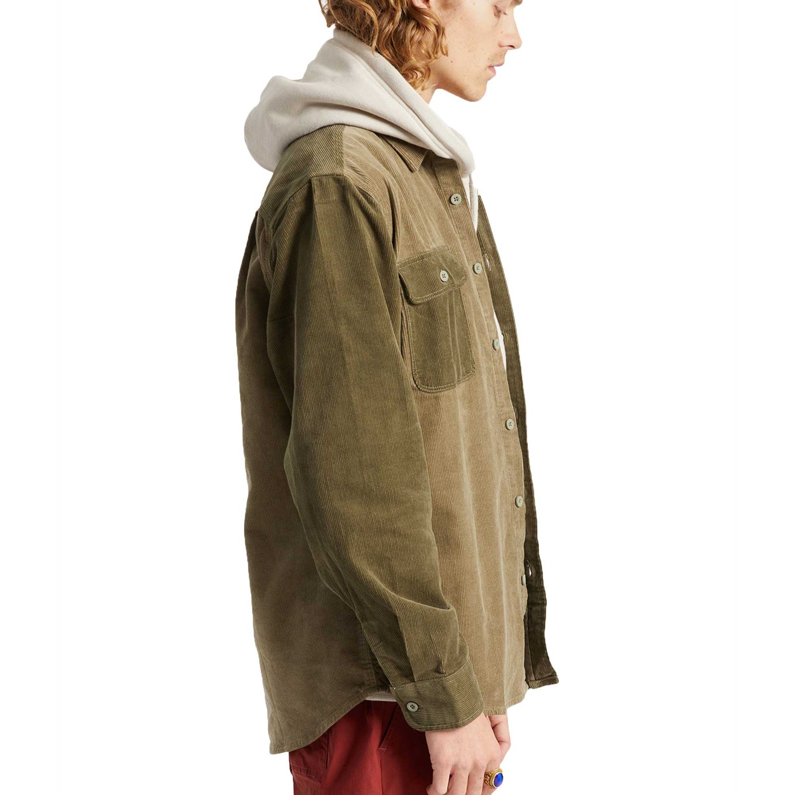 Bowery Corduroy L SFlannel Momer Military Olive