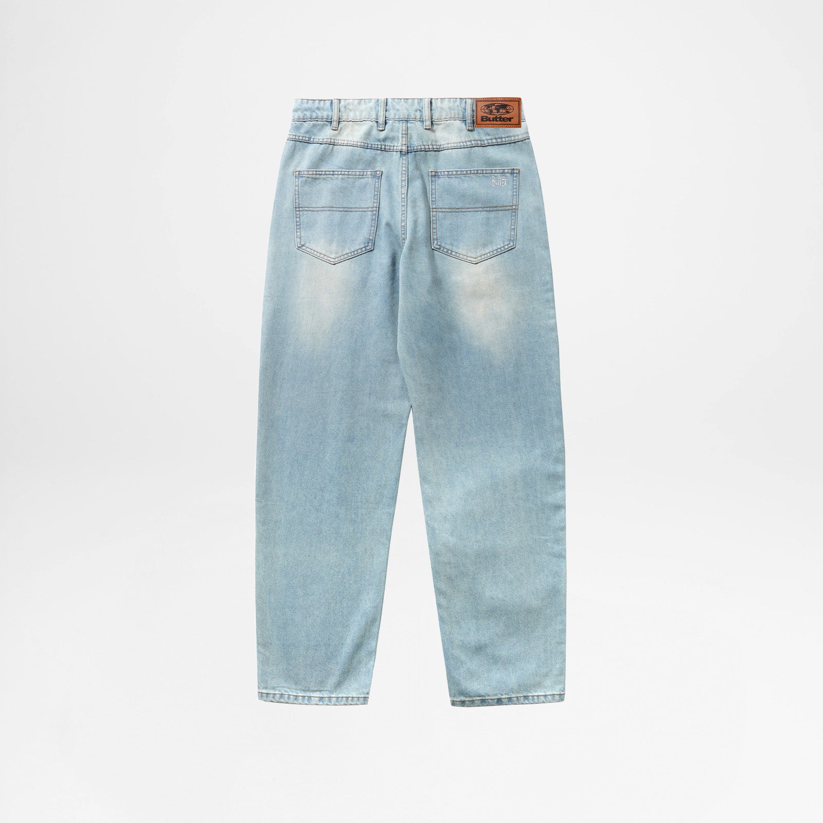 Straight Leg Distressed Light Blue