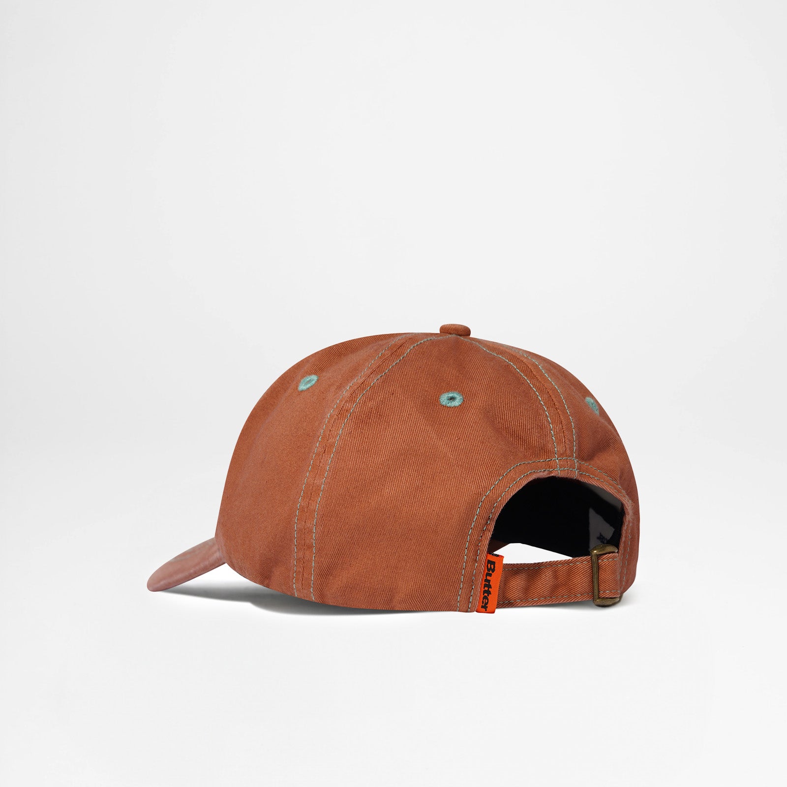 Rounded Logo 6 Panel Cap Washed Sangria