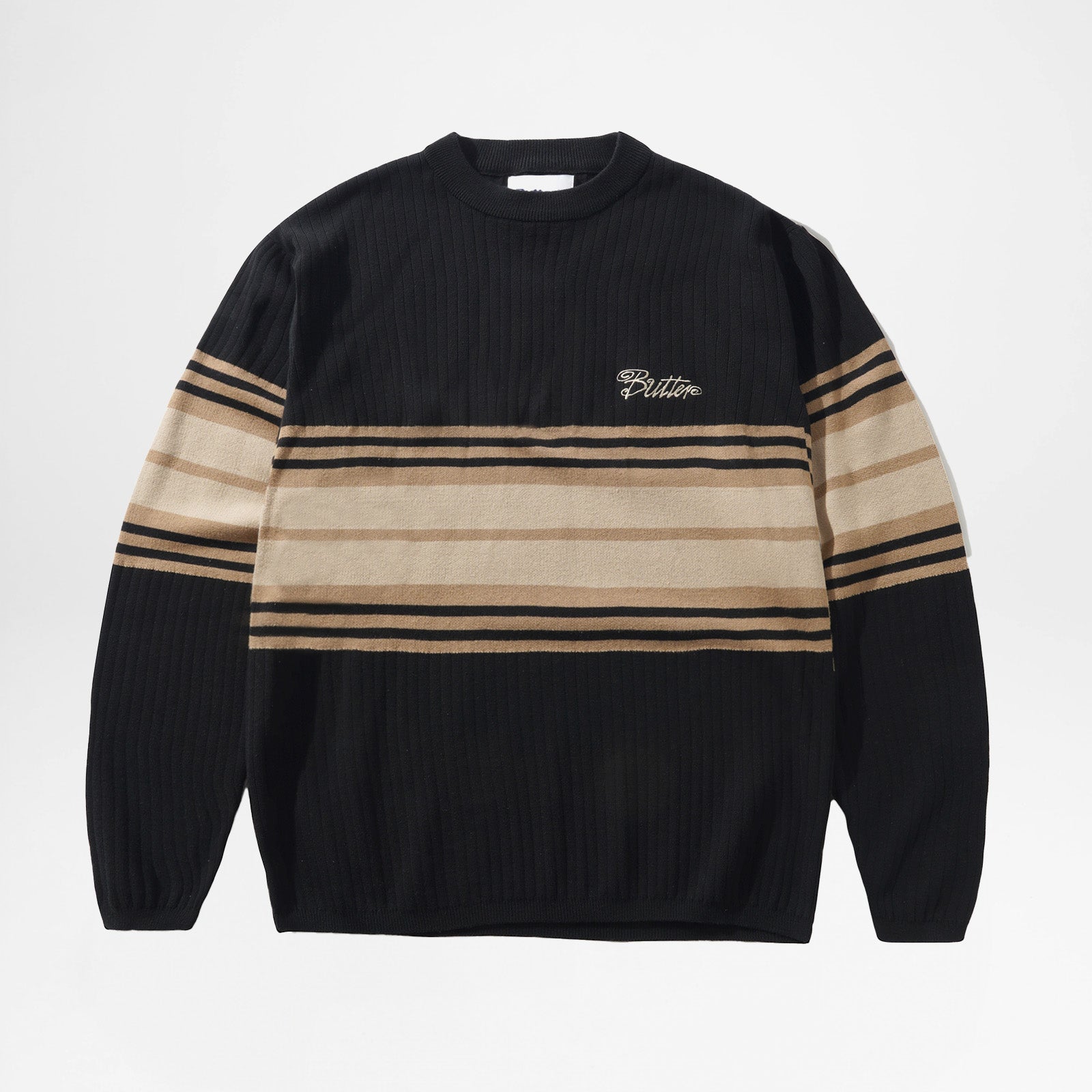 Crest Knit Black