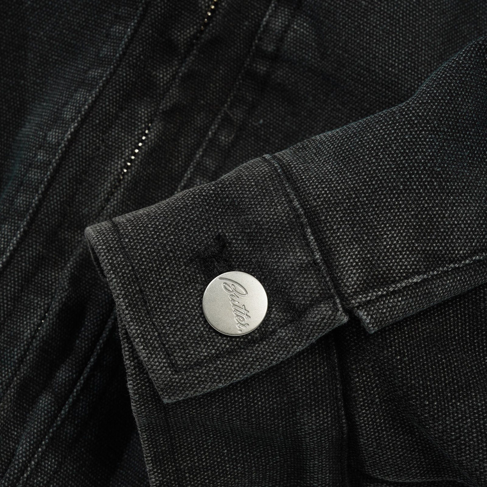 Davide Work Jacket Washed Black