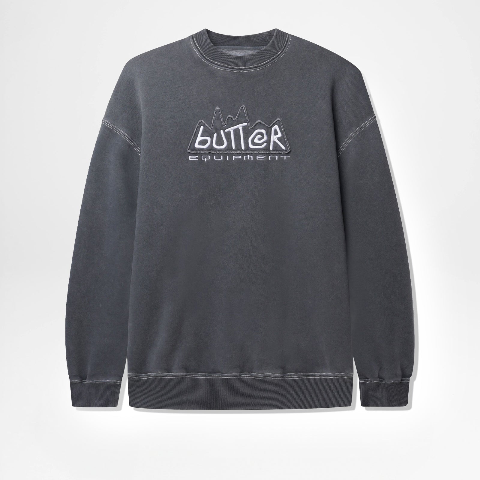 Equipment Applique Crewneck Washed Black