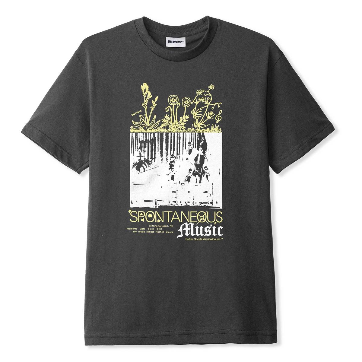 Spontaneaous Music Tee charcoal