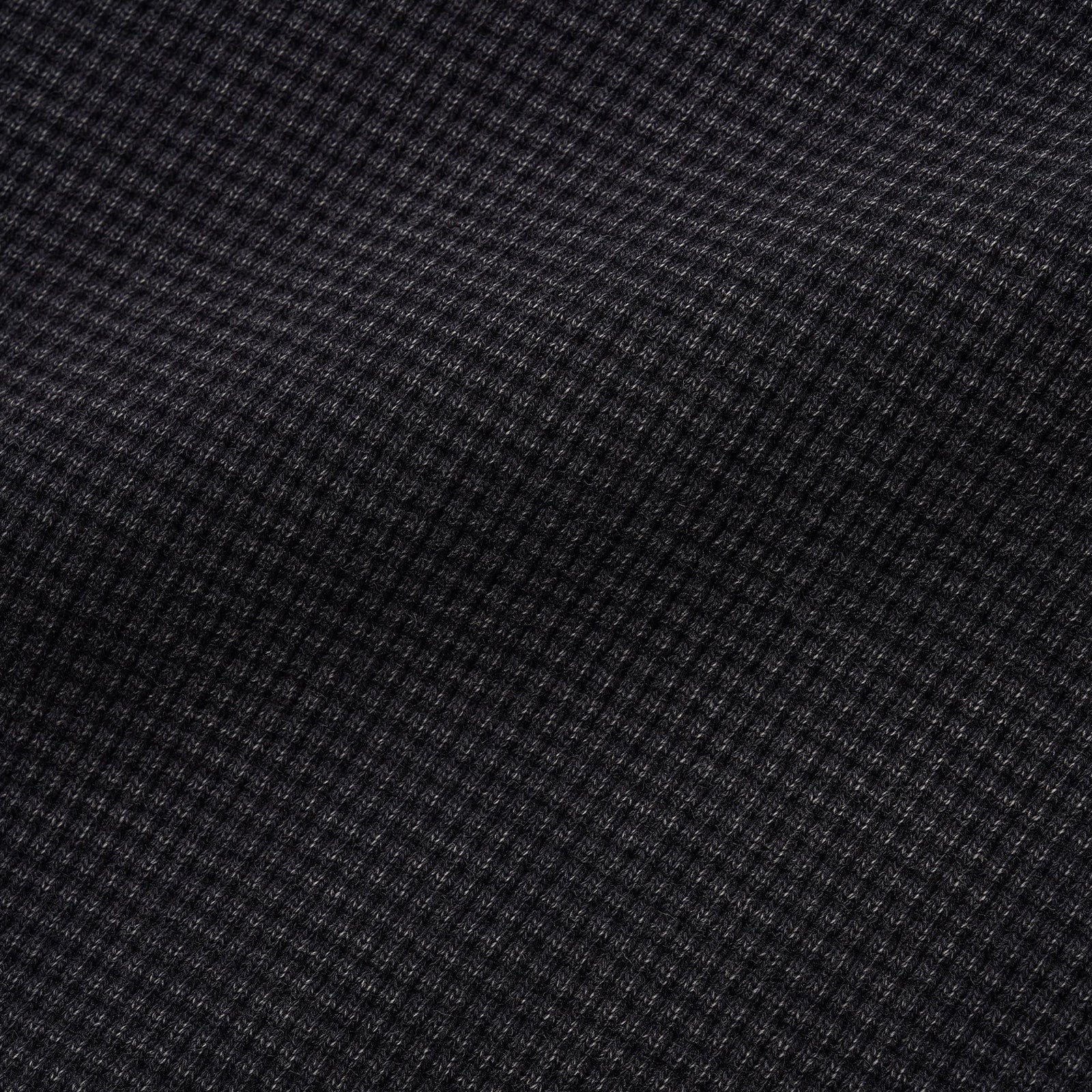 Waffle Zip-Thru Black Overdyed