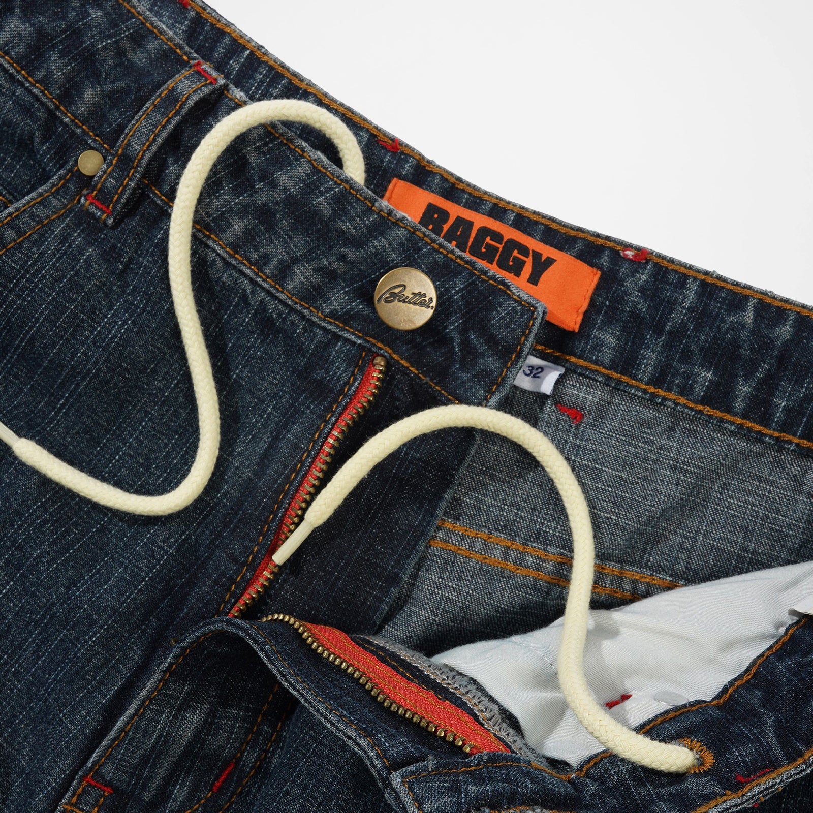 Blotch Denim Streaky Navy