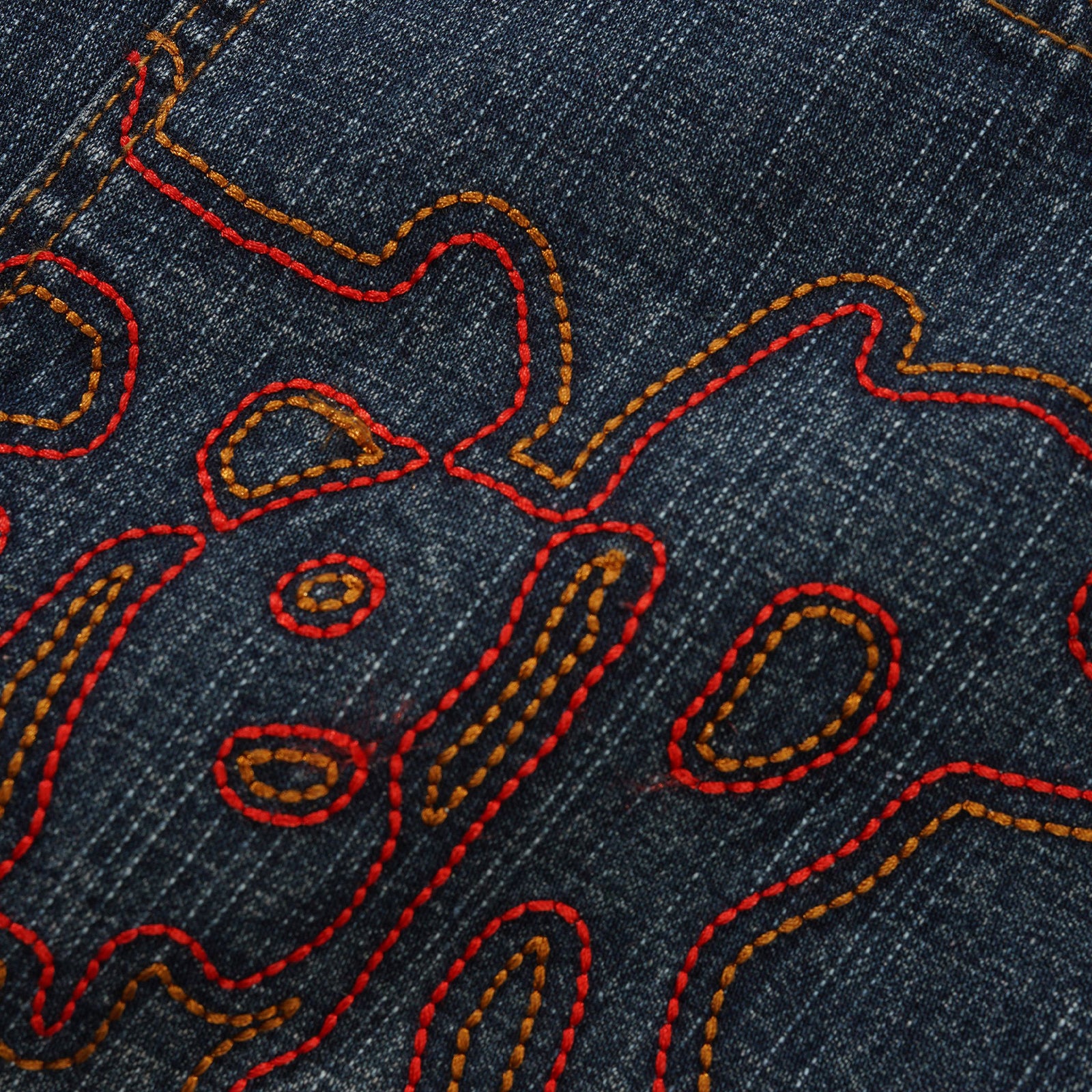Blotch Denim Streaky Navy