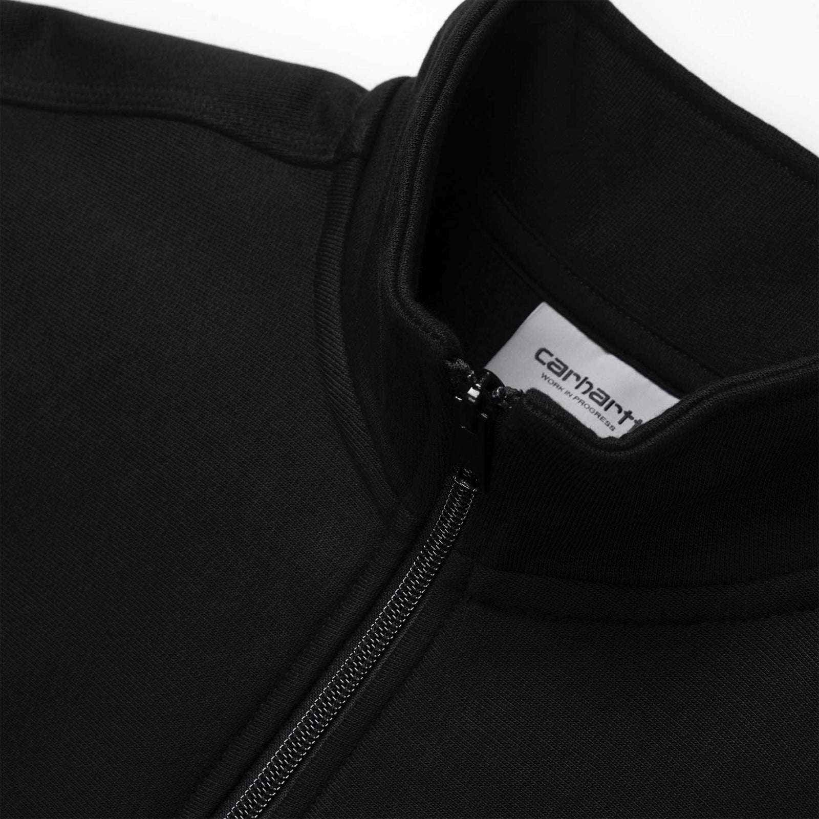 Half Zip Sweat American Script Black