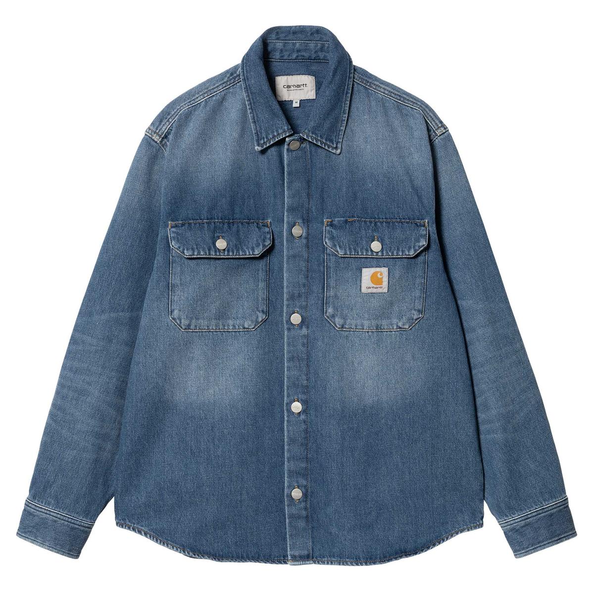 Harvey Shirt Jac Blue Dark Used Wash