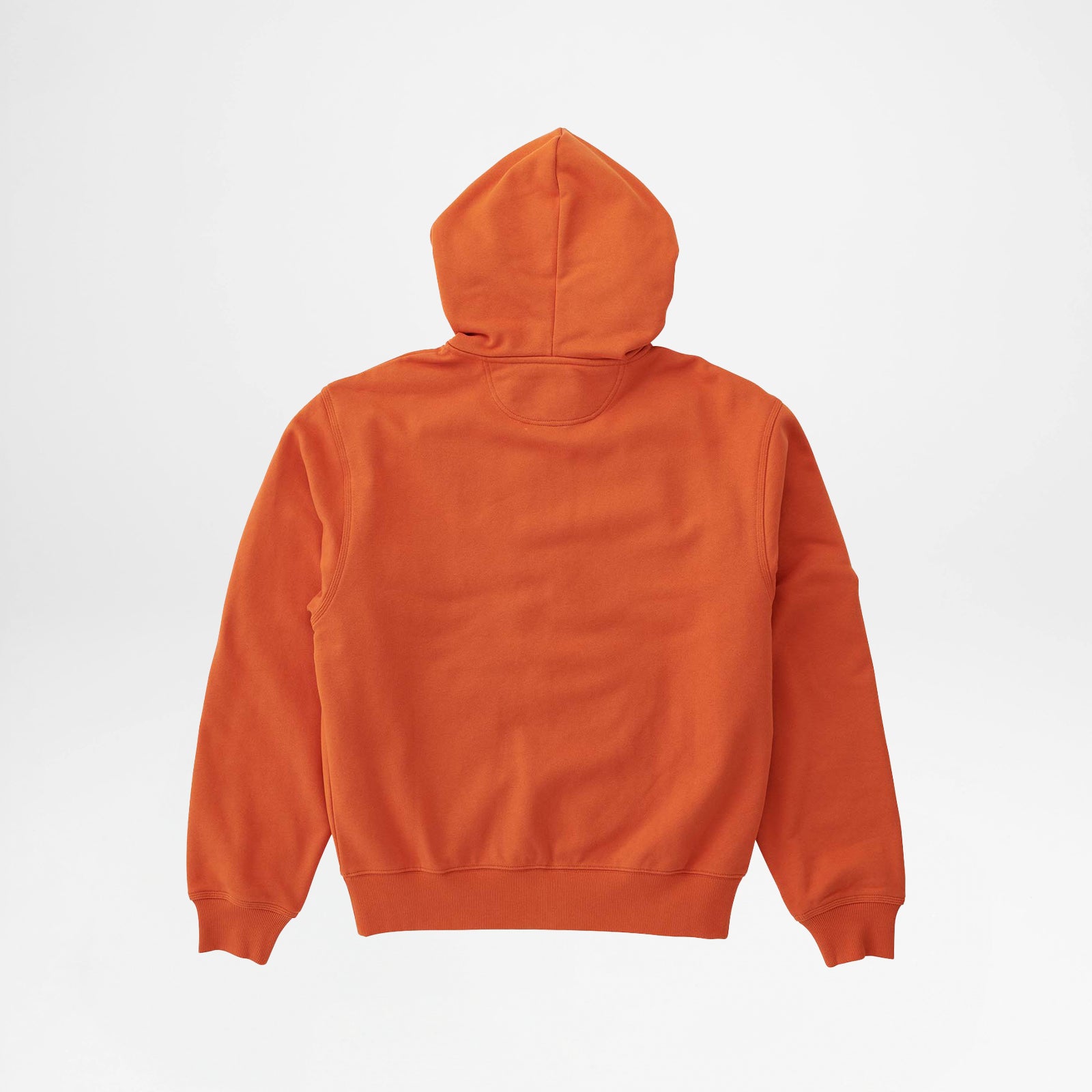 One Point Zip Hooded Burnt Orange