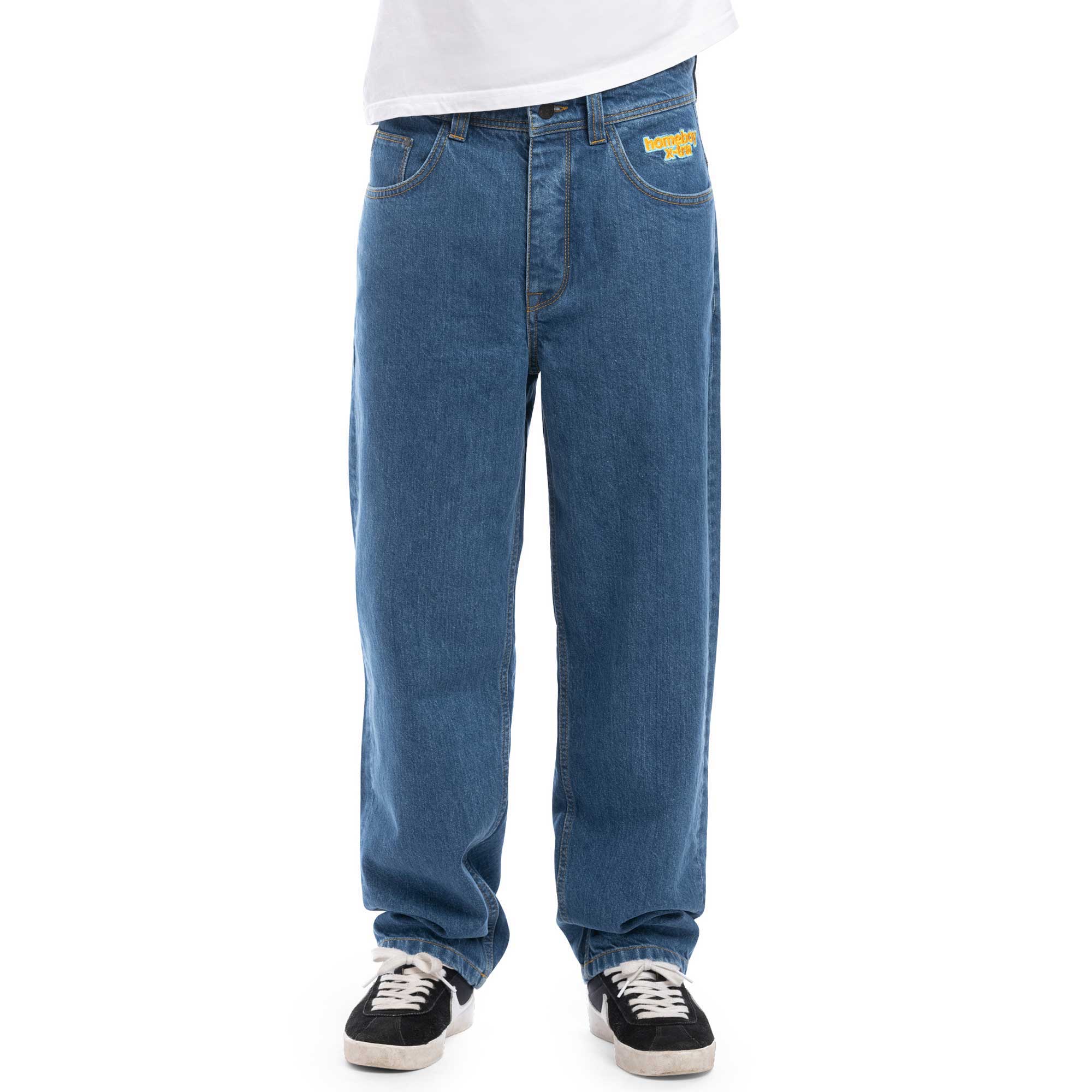 x-tra Baggy Denim washed Blue