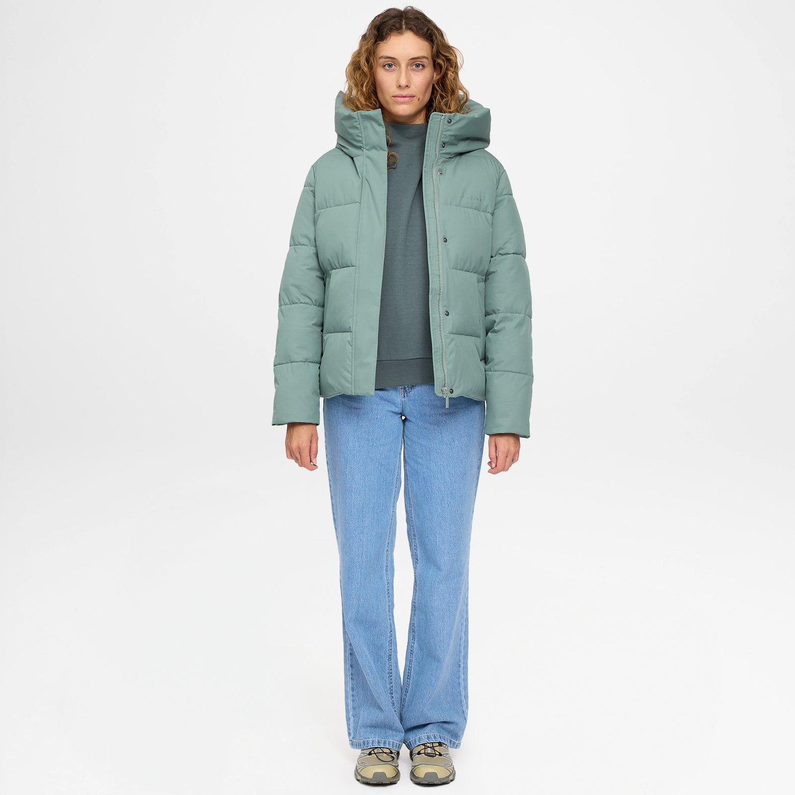 Basic Puffer Jacket Jade