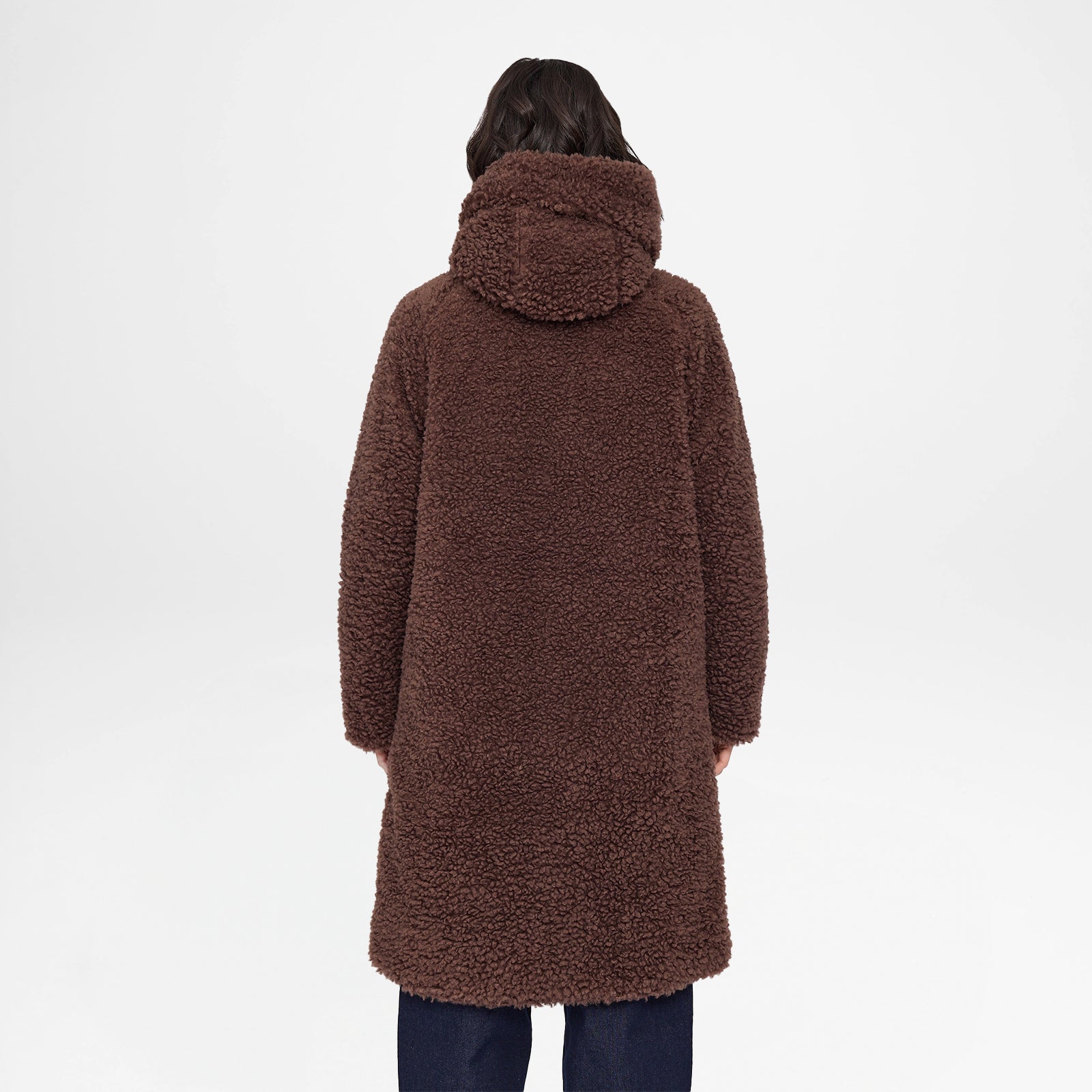 Faux-Fur Coat Chestnut