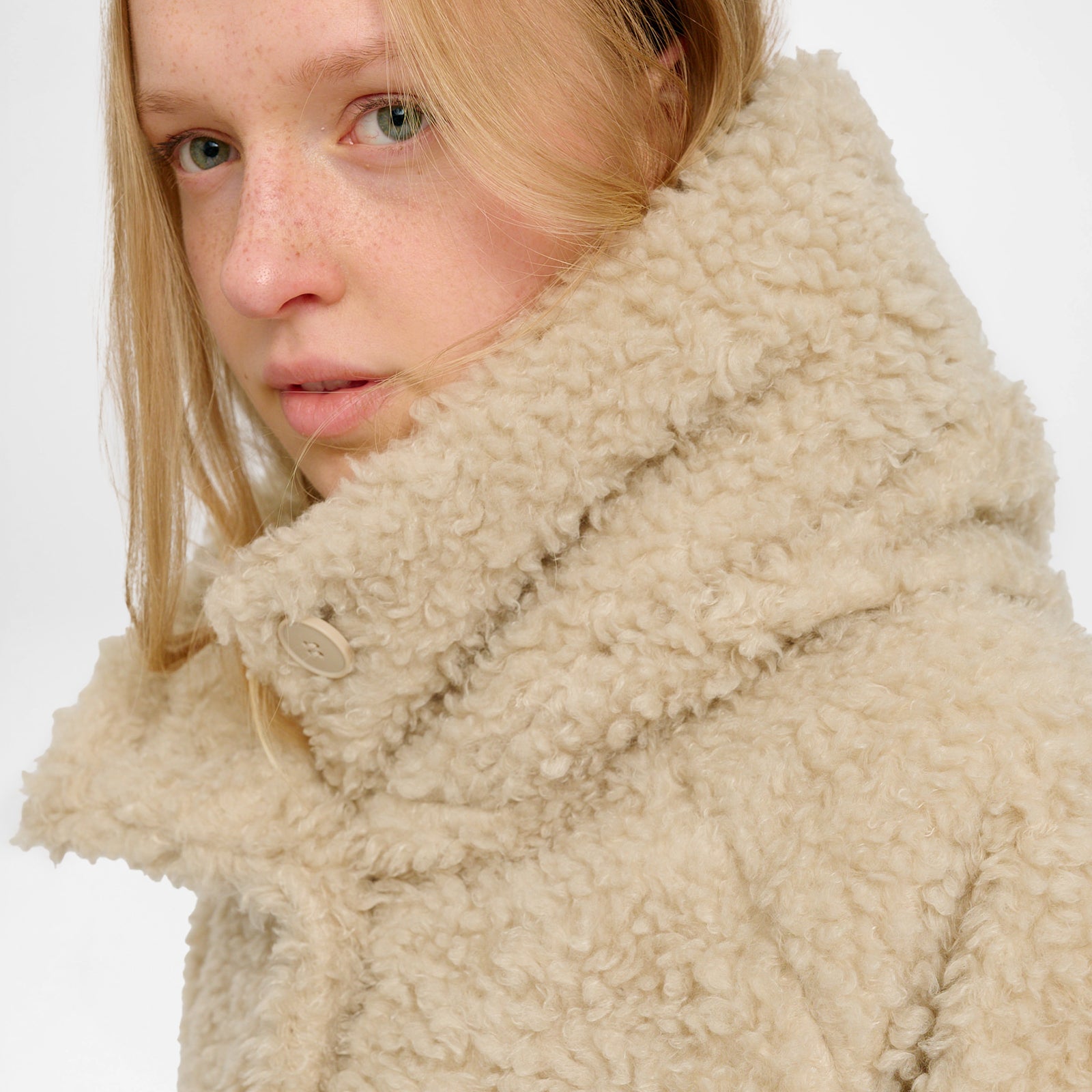 Faux-Fur Coat Natural
