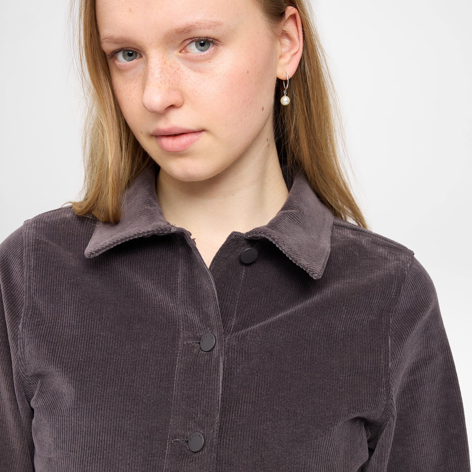 Corduroy Dress Eggplant