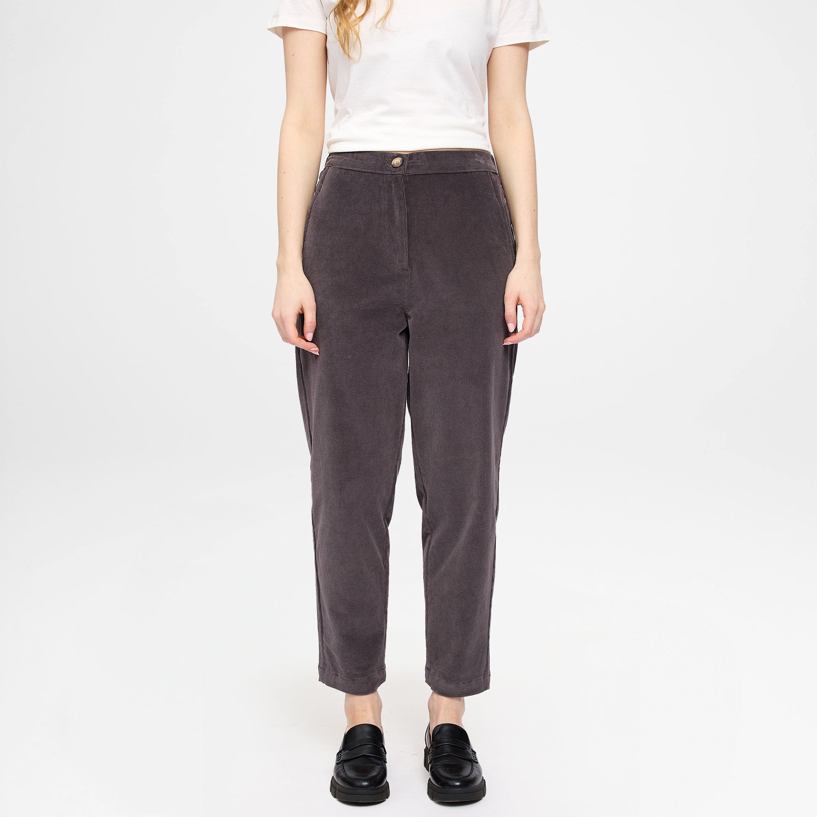 Corduroy Pants Eggplant