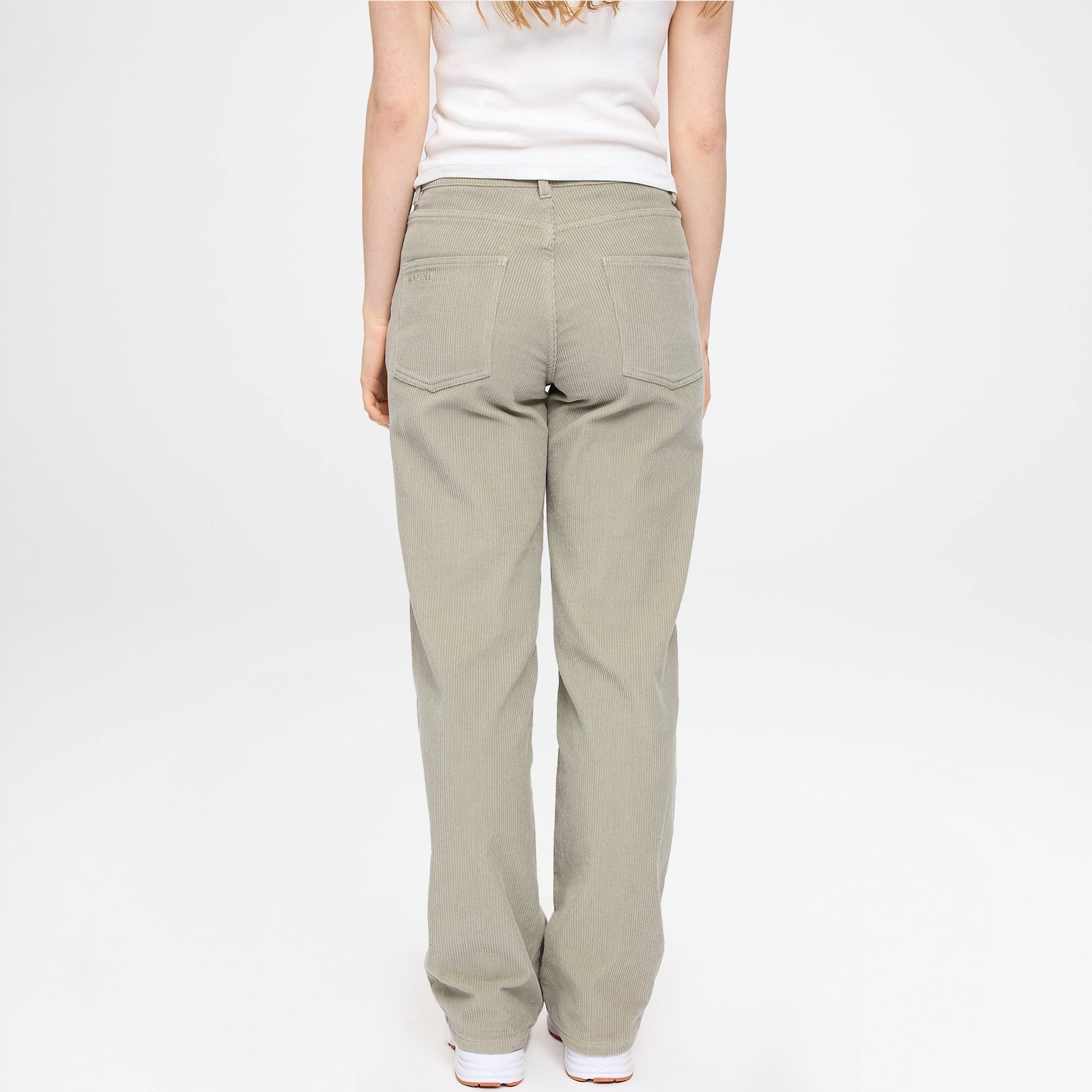 Wide Leg Corduroy Pants Light Khaki