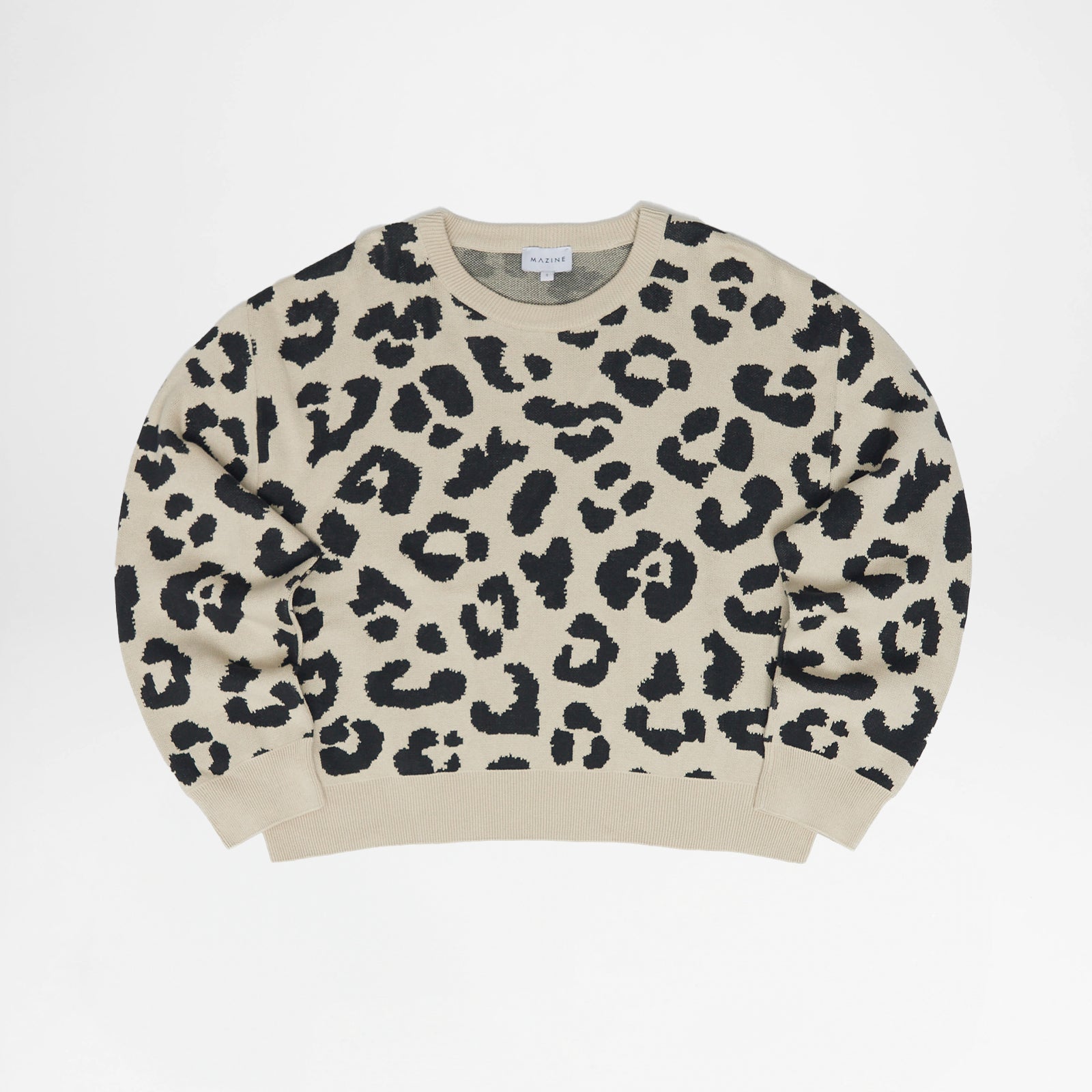 Leo Jacquard Knit Jumper Peyote Black