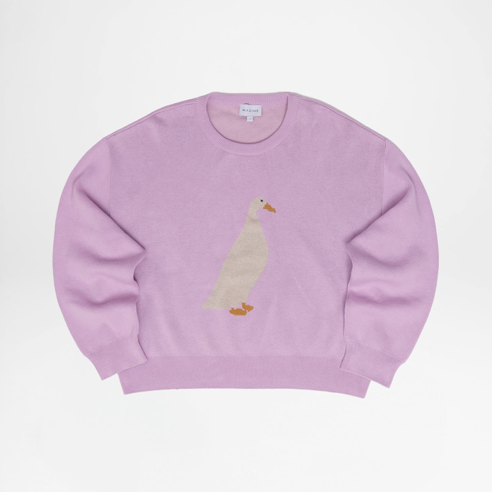 Icon Jacquard Knit Jumper Orchid Goose