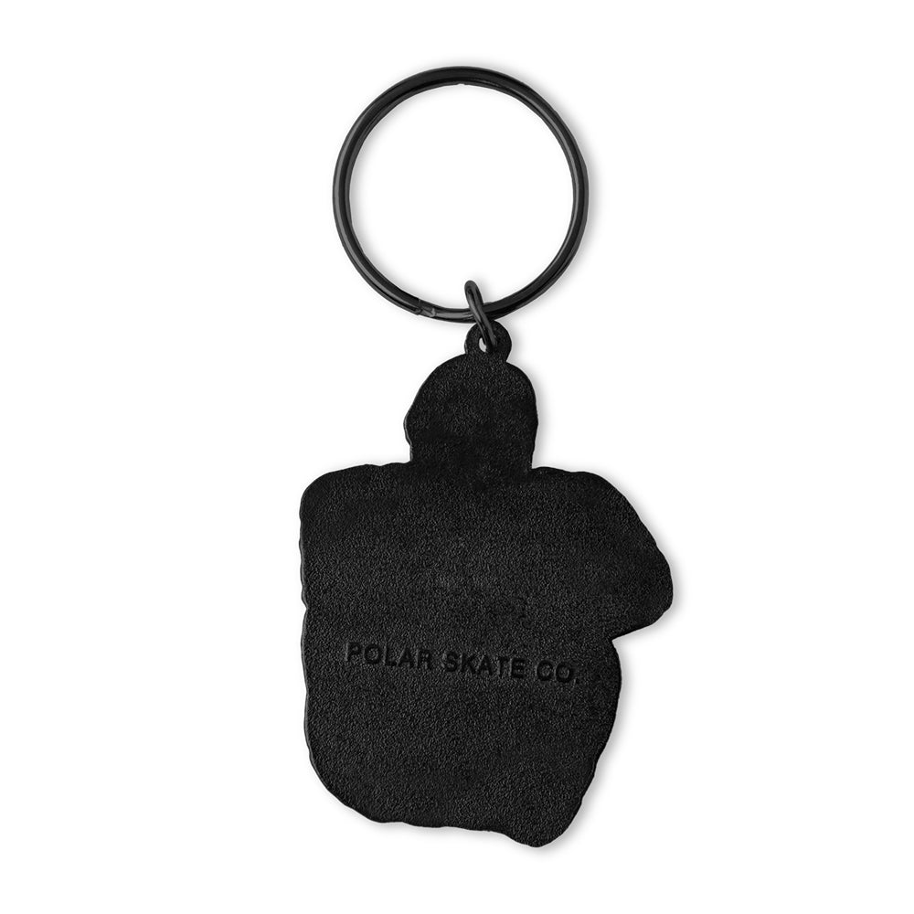 Key Chain Surf Logo Silver Black