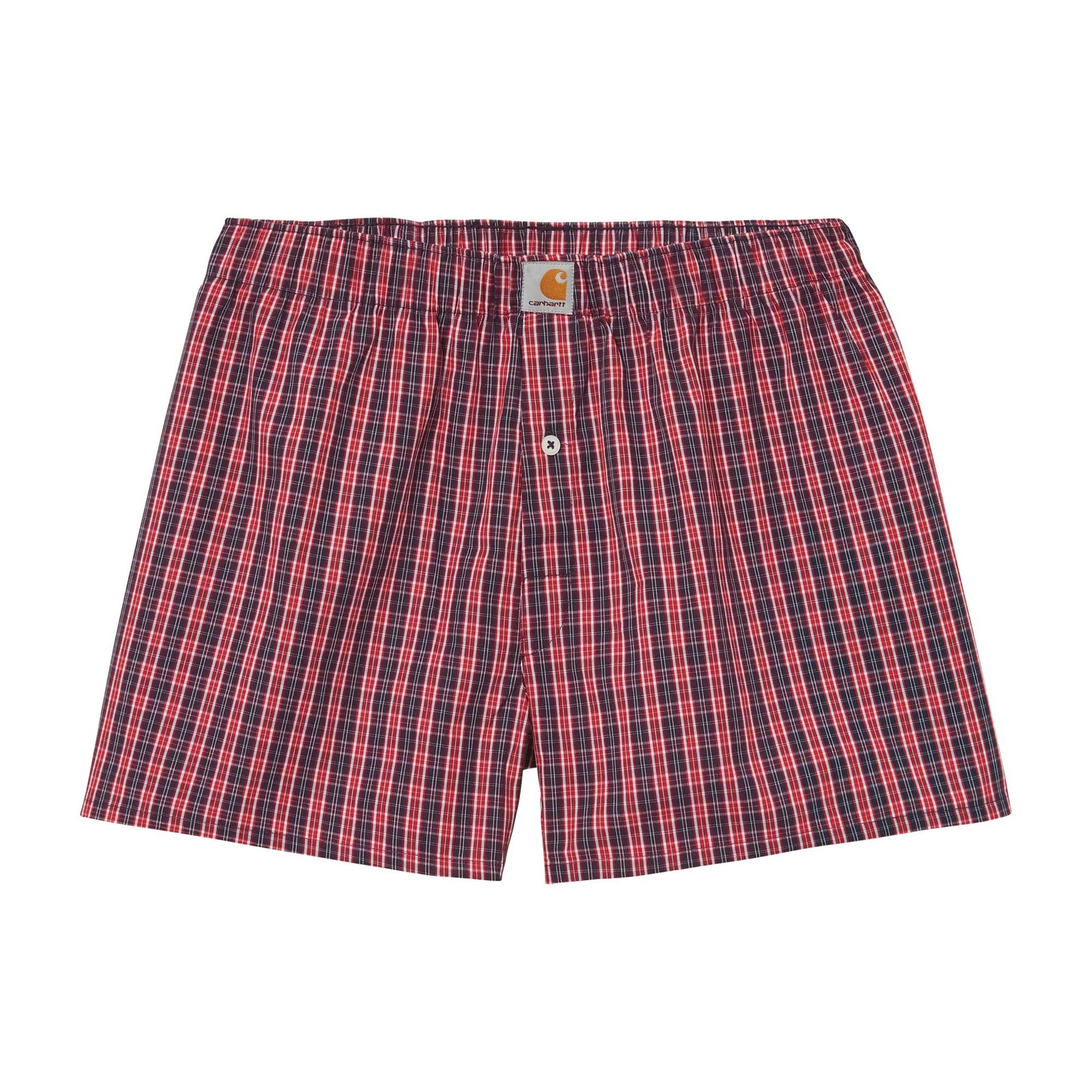 Cotton Boxers James Check Etna Red