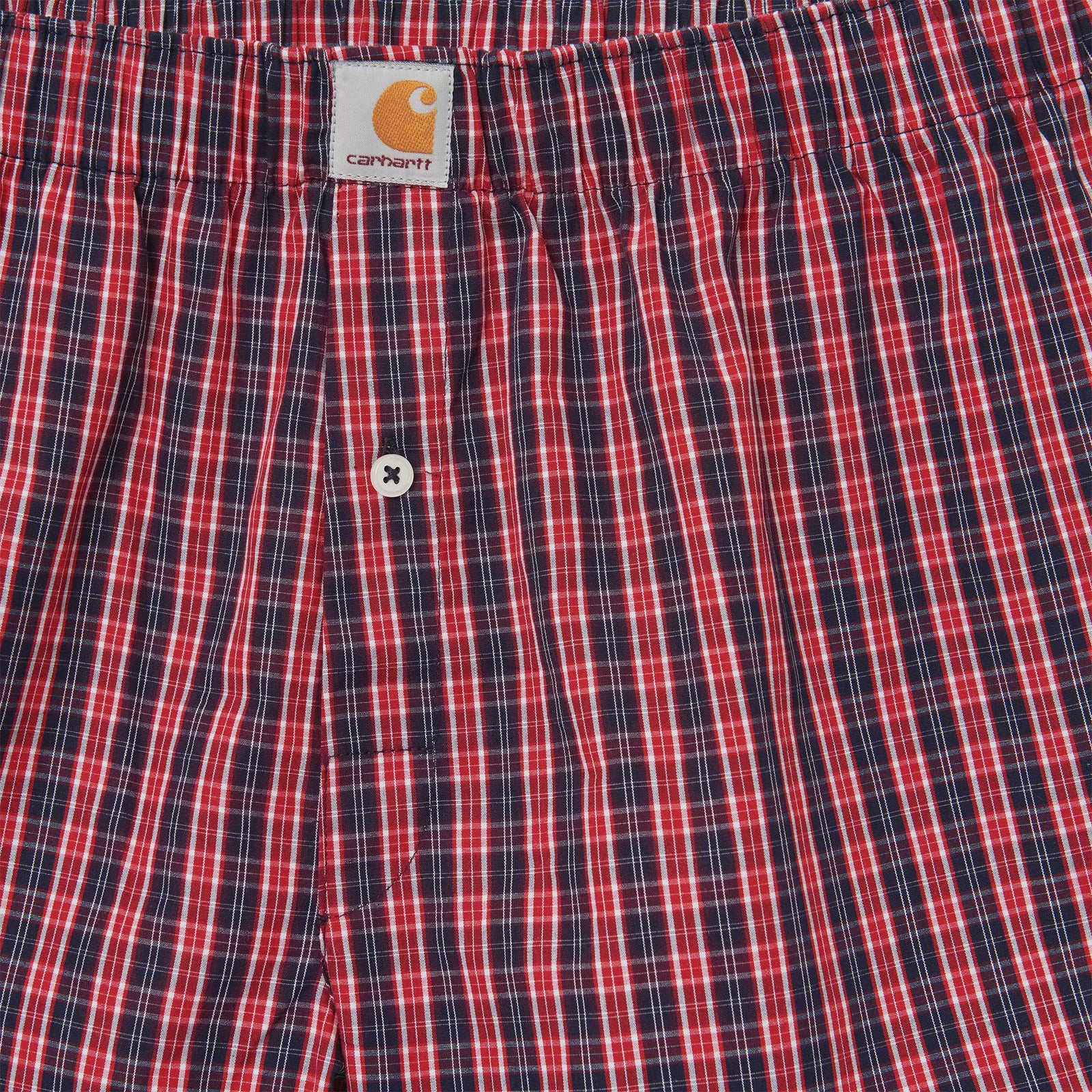 Cotton Boxers James Check Etna Red