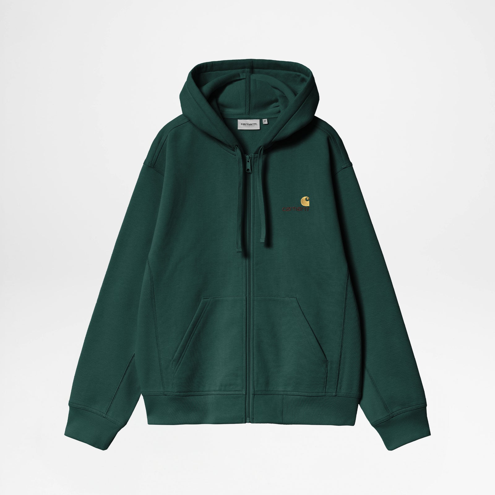 Hooded American Script Jacket Dark Fir