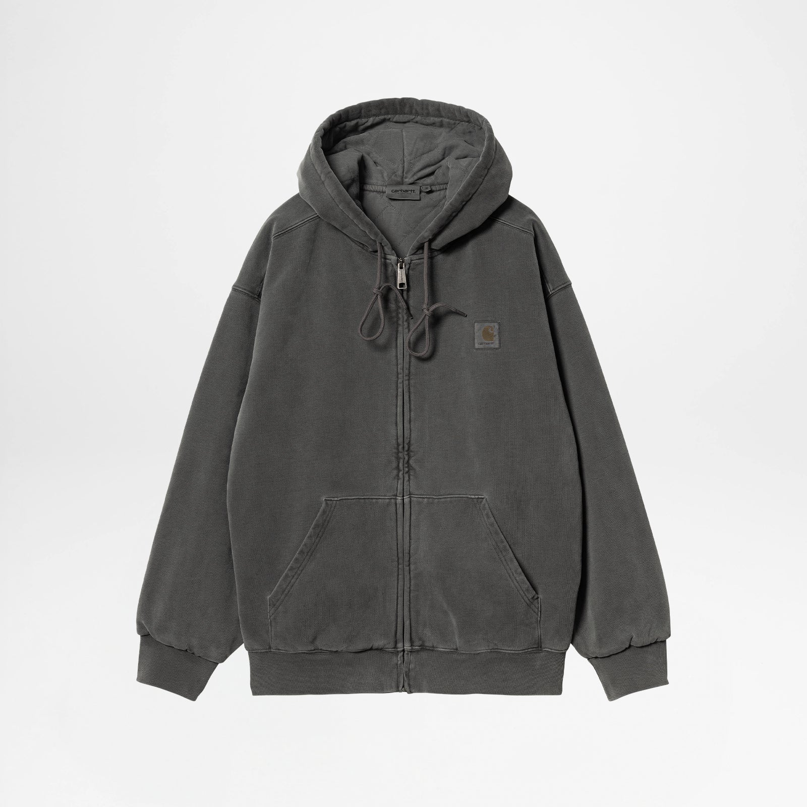 Hooded Vista Black garment dyed