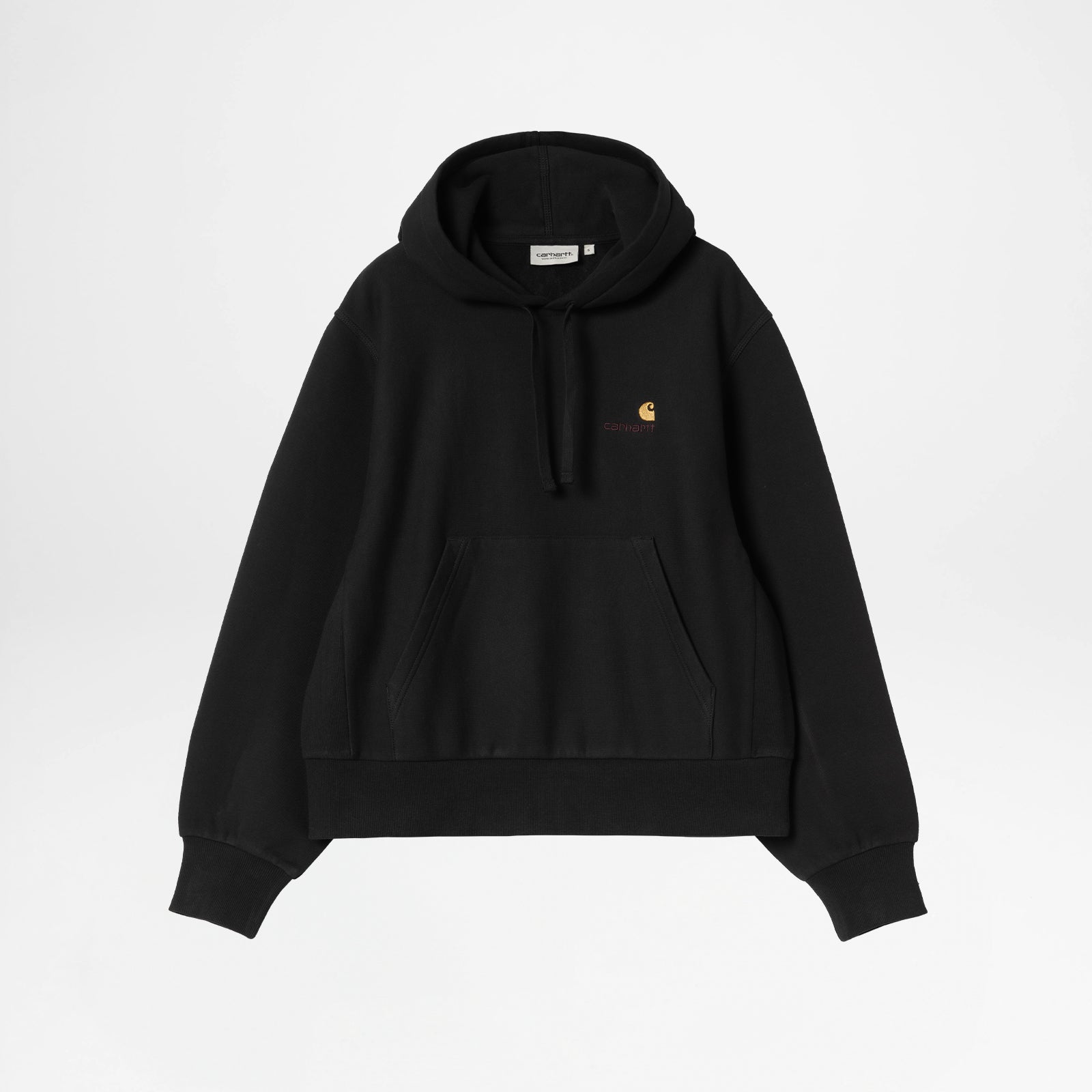 Girls American Script Hooded Sweat Black