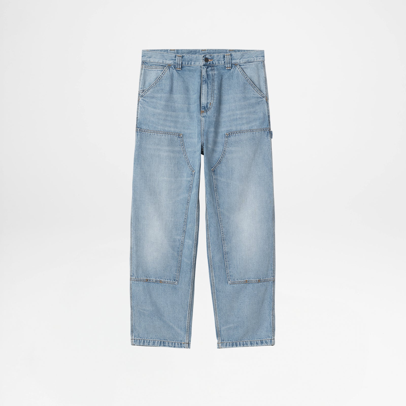 OG Double Knee Blue burst washed